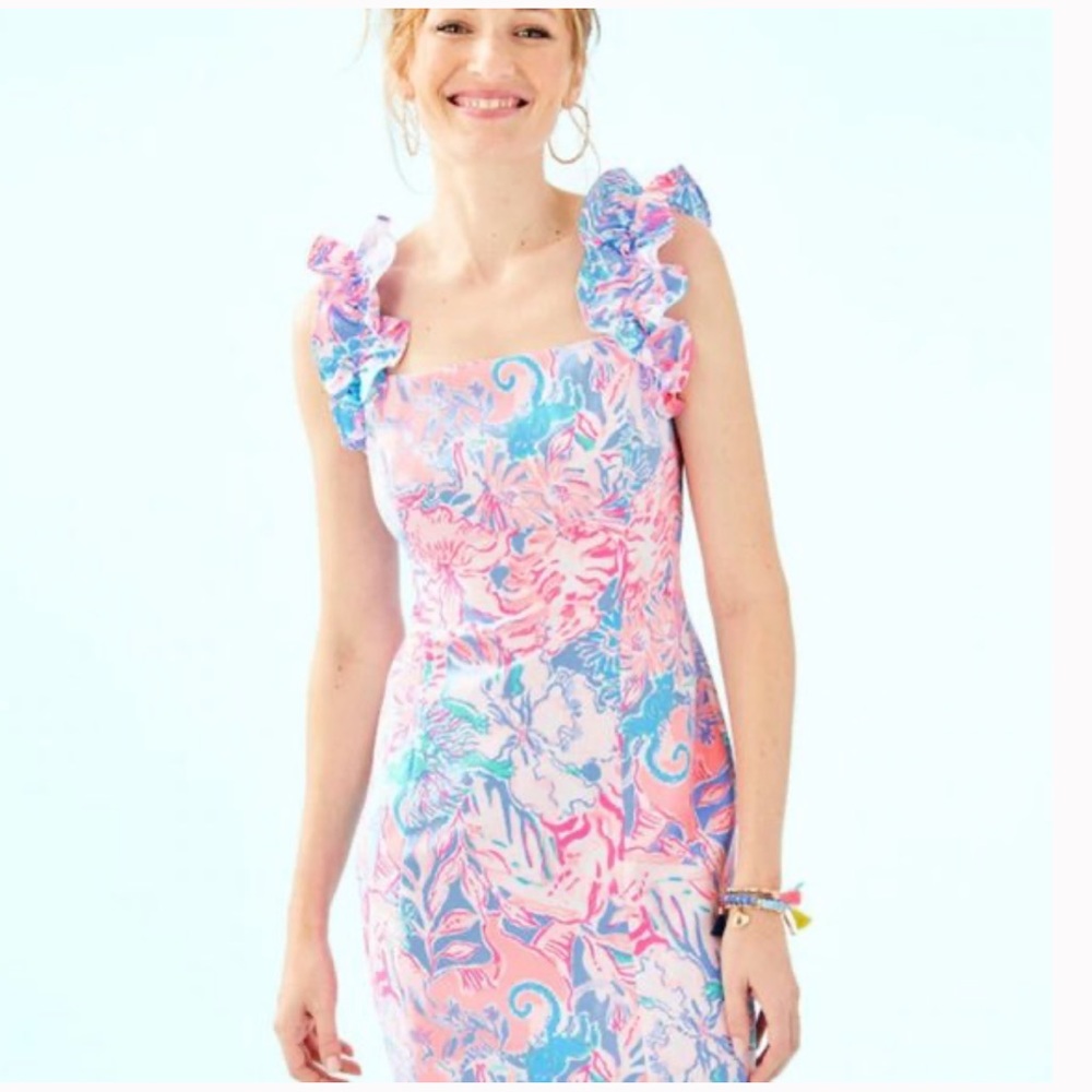 LILLY PULITZER STEFFI STRETCH SHIFT DRESS 👗